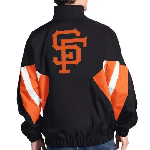 Cooperstown chief half-zip pullover in crinkled polyester in USA