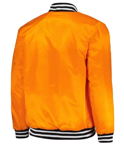 Unisex Giants satin jacket with ribbed trim

