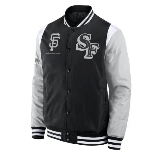 Elements Elite San Francisco Giants black satin jacket

