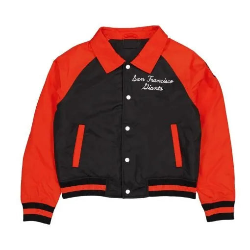 San Francisco Giants throwback black and red jacket in USA