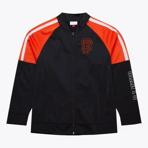 San Francisco Giants black track jacket full zip in USA
