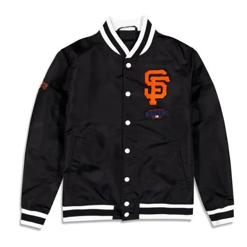 San Francisco Giants black and red throwback varsity jacket in USA