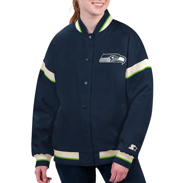 NFL Seattle Seahawks Varsity Jacket Men and Women