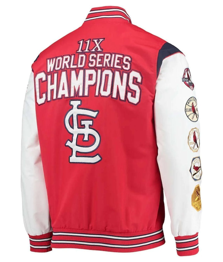 Complete game Cardinals satin varsity jacket in USA