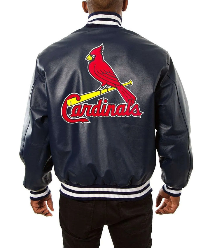 Genuine Leather Cardinals Jacket for Men and Women in American Style