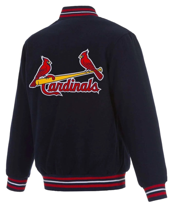 Wool varsity jacket with Cardinals logo in American Style
