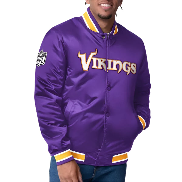 Minnesota Vikings Closer Purple Satin Jacket