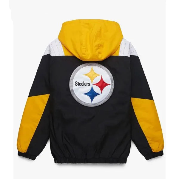 Black and yellow Steelers half-zip jacket

