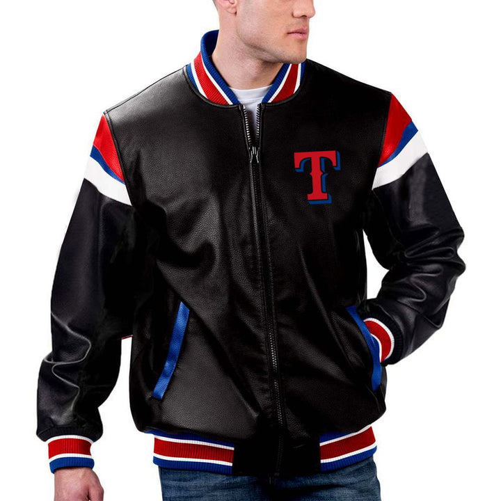 Texas Rangers leather outerwear in France \style