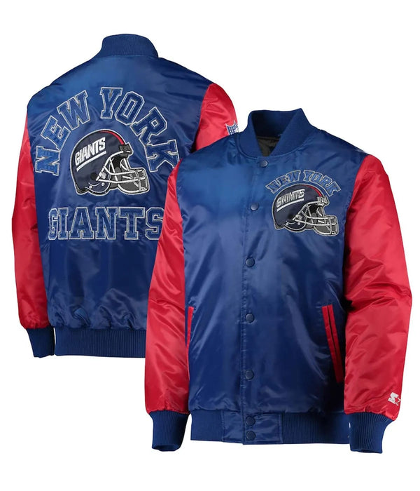 NFL New York Giants Satin Jacket Men and Women