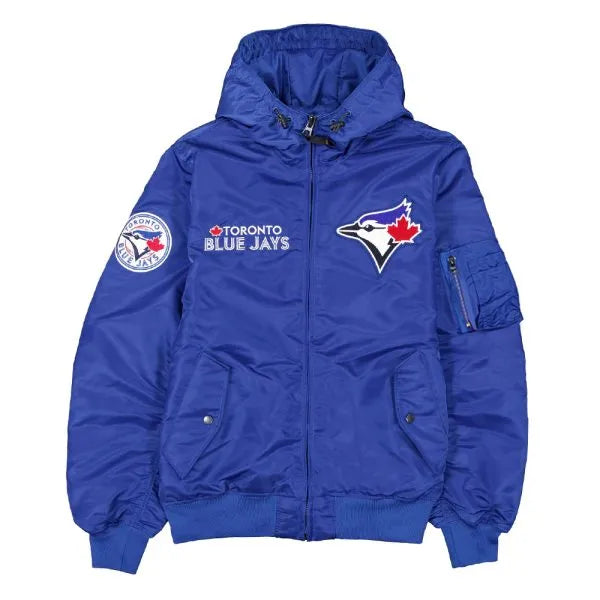 Toronto Blue Jays Historic L-2B Hooded Bomber Jacket in USA