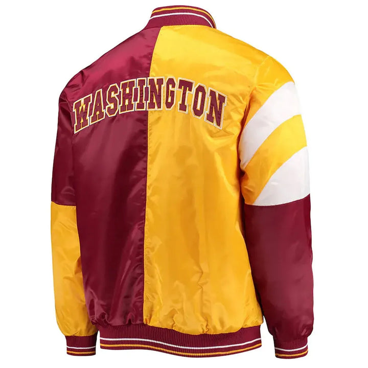 Snap-tab closure Commanders varsity jacket

