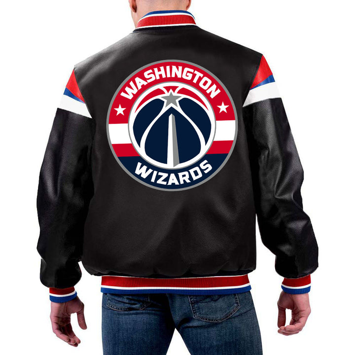 NBA Washington Wizards Leather Jacket for Men and Women in USA