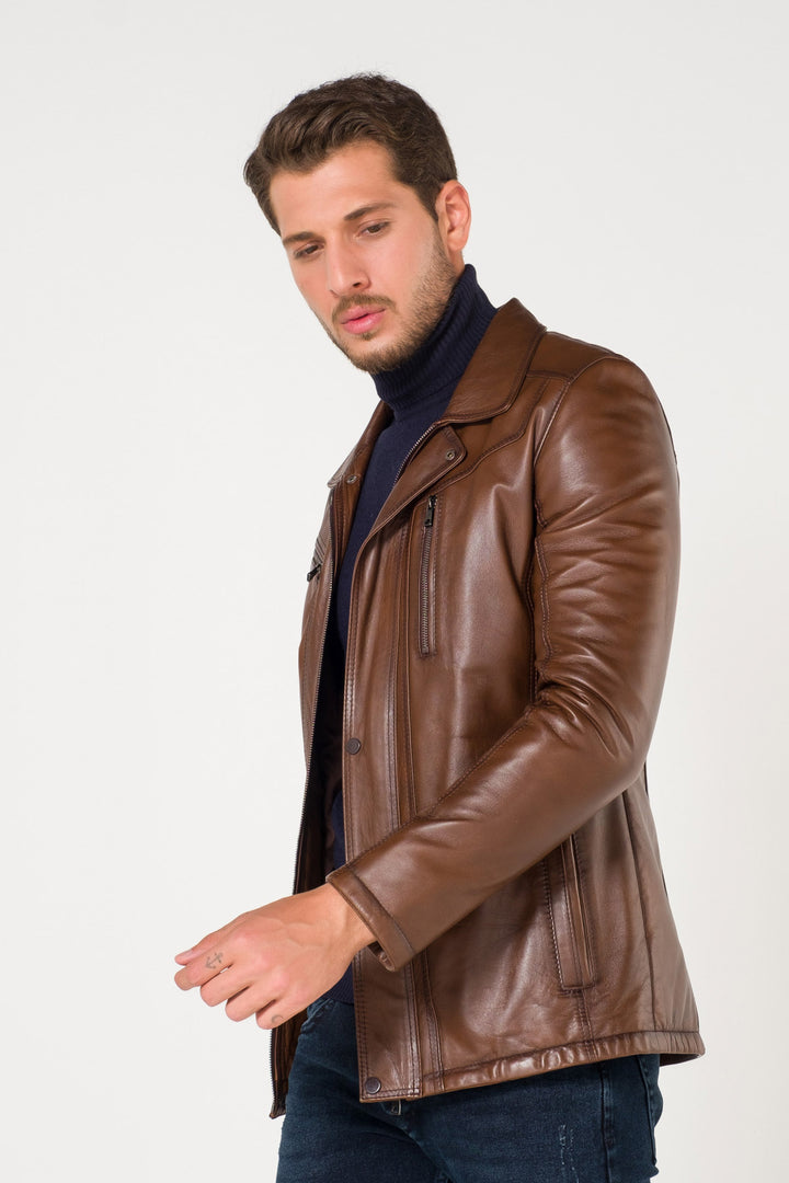 Sheepskin leather Jacket