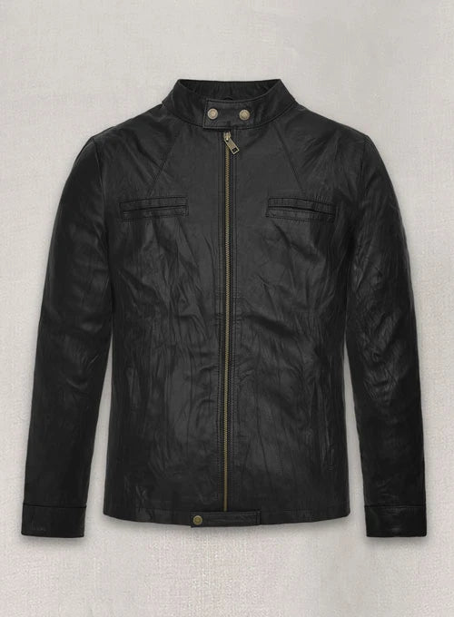 Timeless leather jacket inspired by Zac Efron’s character Mike in 17 Again, crafted from high-quality Napa leather