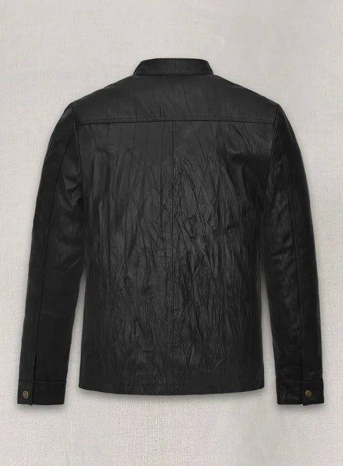 Fashionable replica leather jacket worn by Zac Efron in 17 Again, offering a sleek and modern style.