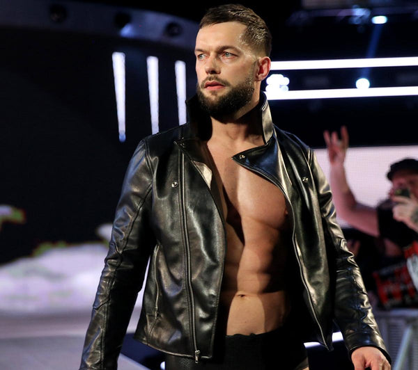 WWE Finn Balor Schwarze stylische Lederjacke von TJS