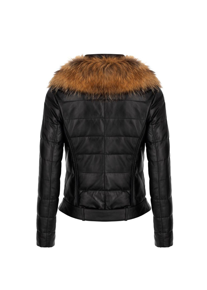 Stylish Fur Leather jacket for women in USA