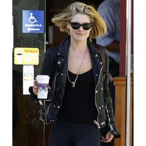 Hot Black leather Jacket for Women