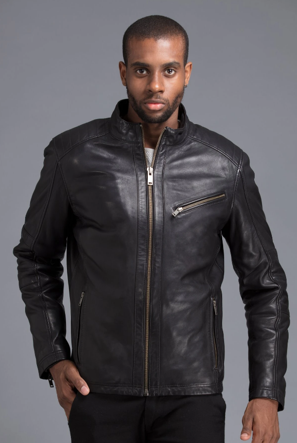 Best-Quality Black Round Neck Decant Jacket For Men’s in uk