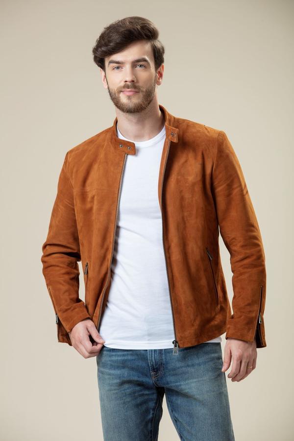 Brown Desert Suede Bomber