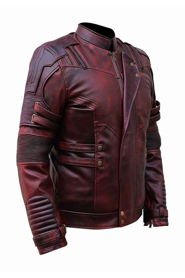 Premium leather jacket reflecting Chris Pratt's heroic character