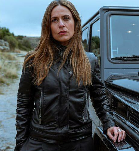 Raquel Murillo Money Heist Black Leather