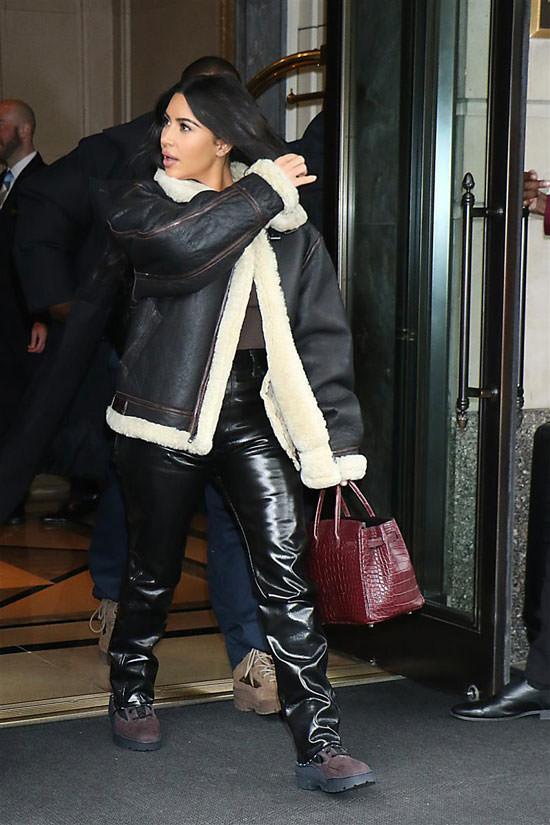 Kim Kardashian Leather Jacket