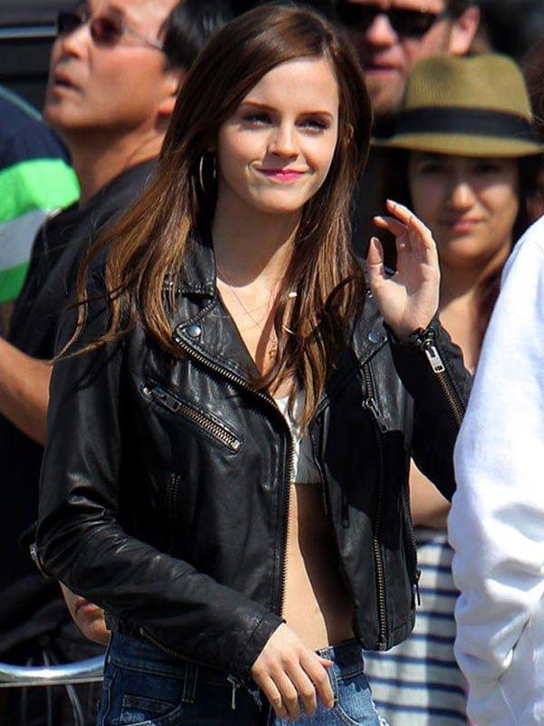 Emma Watson's The Bling Ring leather jacket by TJS in USA market
