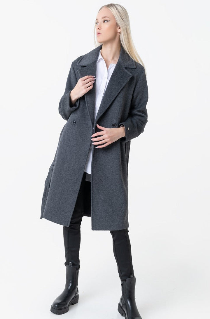 Casual Designer Wool Coat for Ladies in UK style