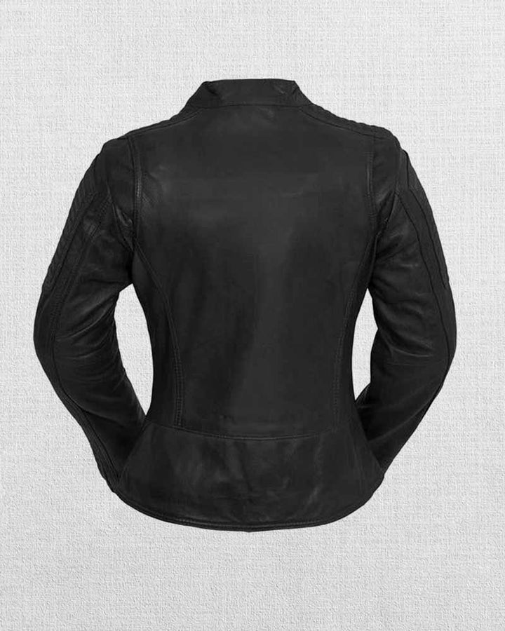 USA made women's leather jacket