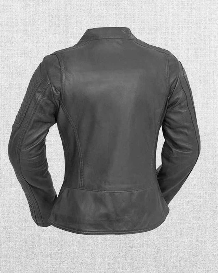 women's leather jacket with a touch of elegance in USA