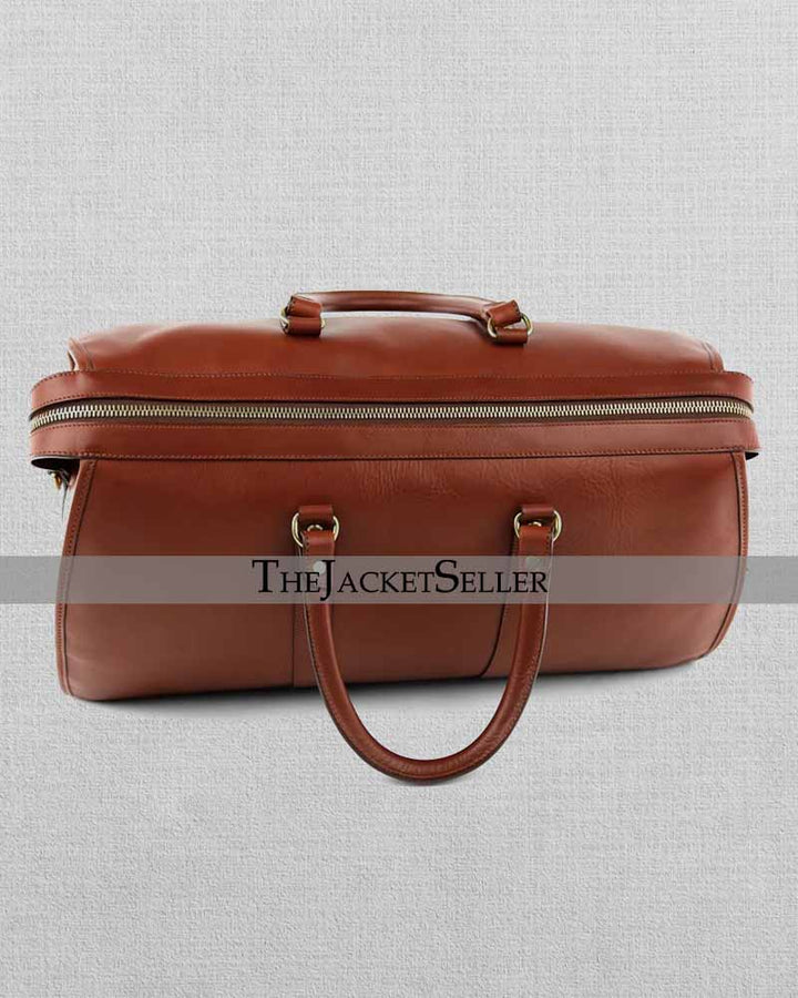 Durable leather bag designed for frequent travel in American market