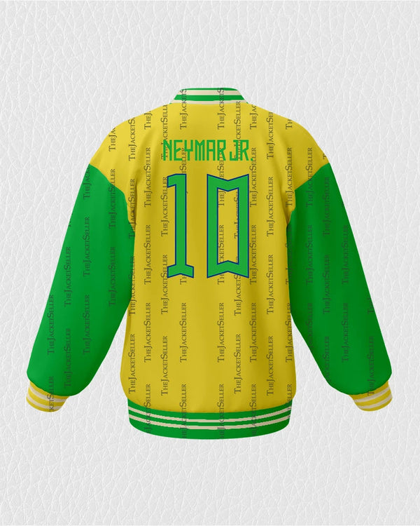 Fußballweltmeisterschaft 2022 | Brasilien-Flaggen-Farben-Jacke für Männer und Frauen | Wolljacke