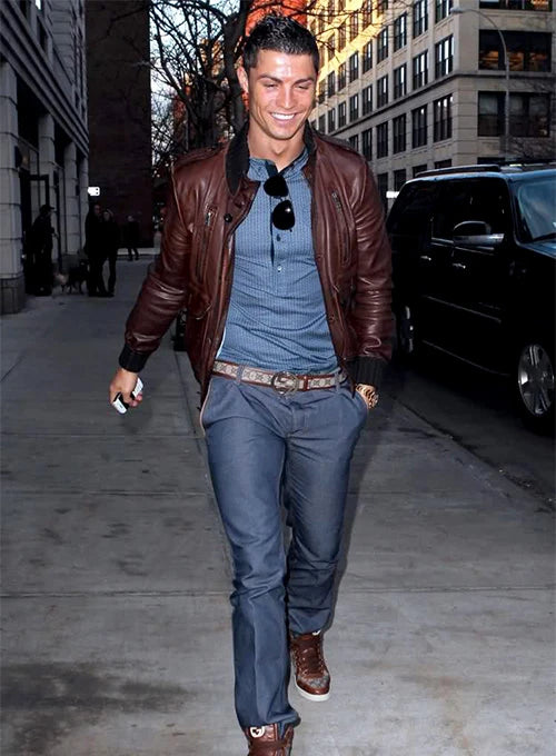 CR7 leather jacket - a fashion statement in USA market