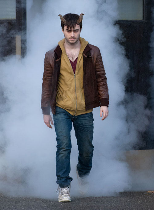 Daniel Radcliffe leather jacket from Horns movie in American style