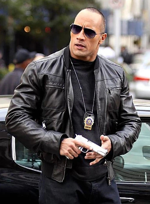 DWAYNE JOHNSON LEATHER JACKET