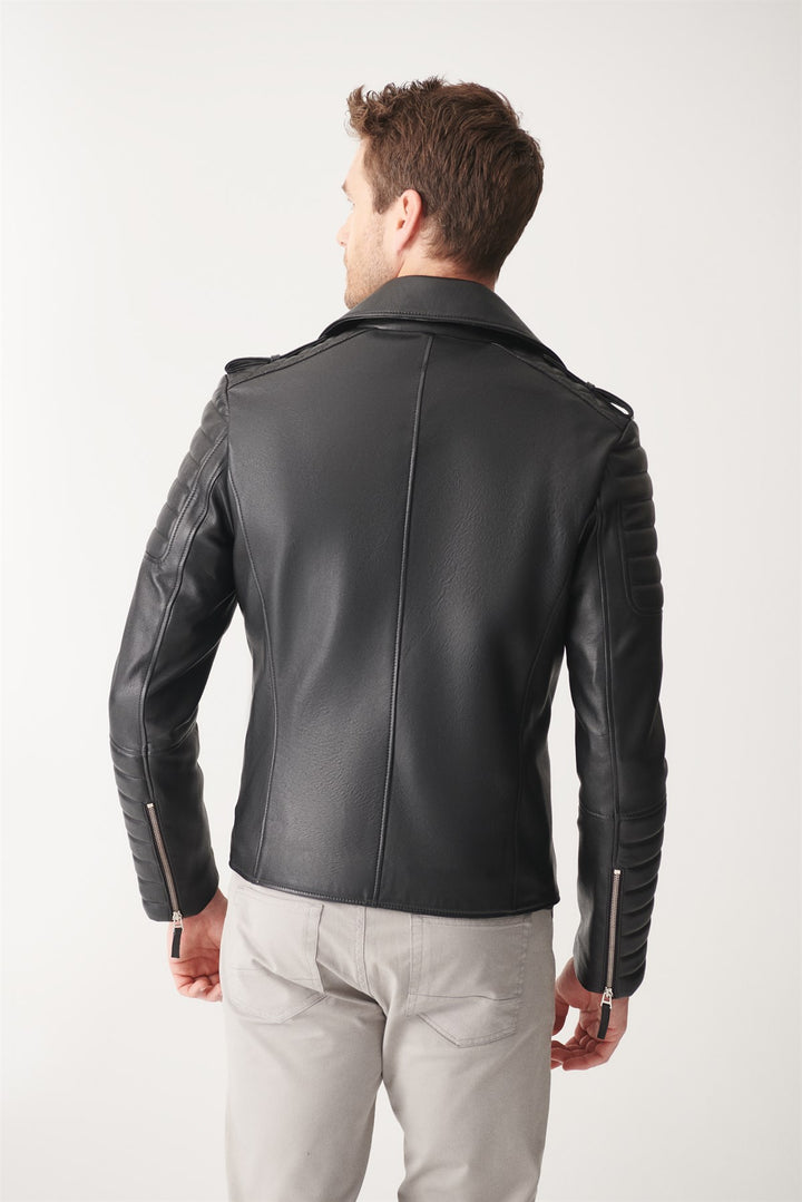 black leather jacket 2023
