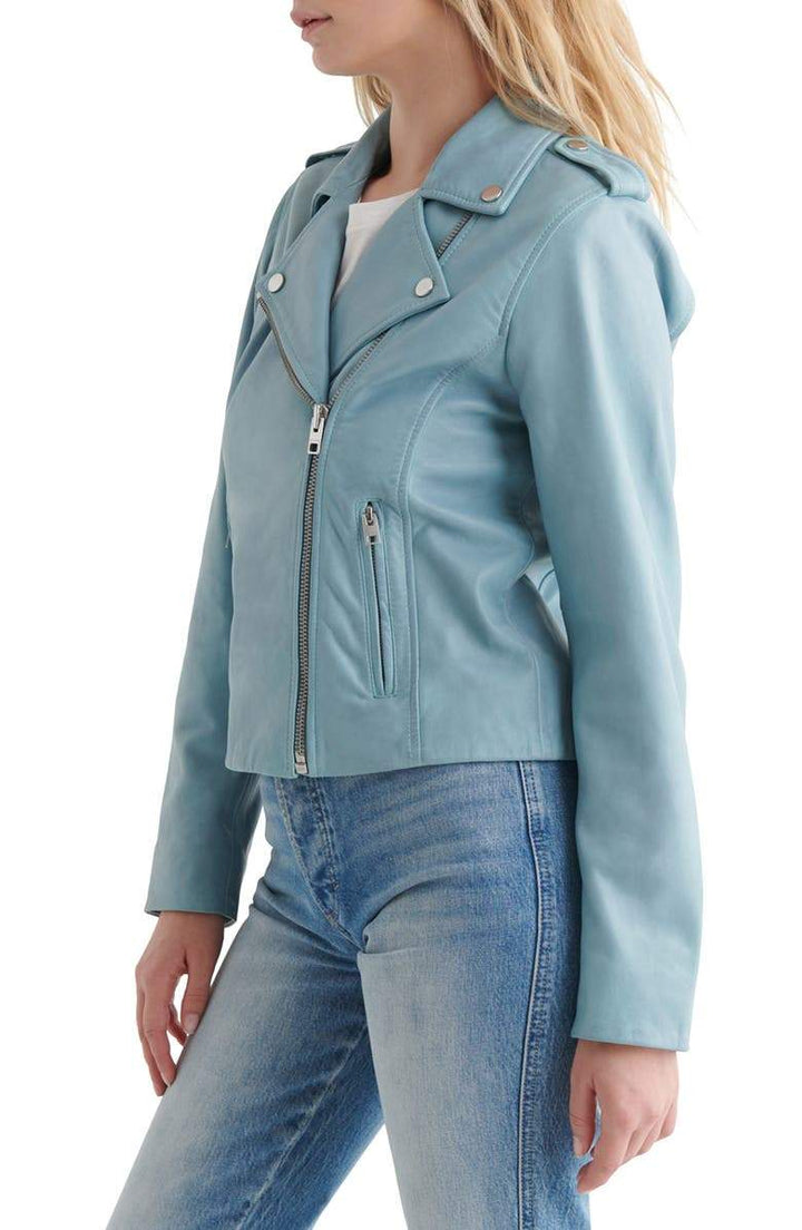 Stylish leather jacket for women in USA