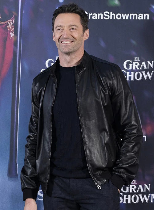 HUGH JACKMAN LEDERJACKE | HERREN CELEBRITY JACKE