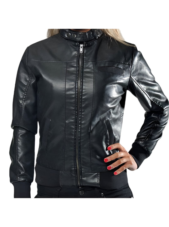 Stylish Bomber Black Jacket for Women in USA