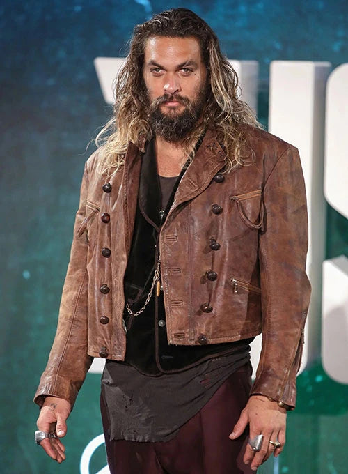 JASON MOMOA JUSTICE LEAGUE LEDERJACKE