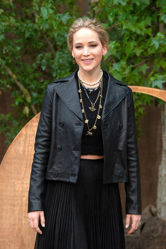  Black Leather Jacket Jennifer Lawrence
