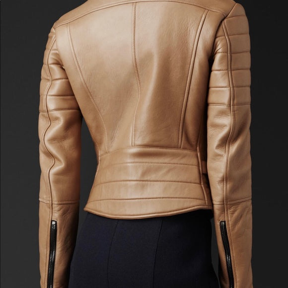 100% original sheep leather jacket for women