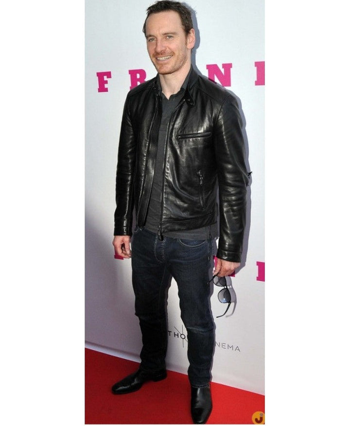 Fashionable leather outerwear inspired by Michael Fassbender