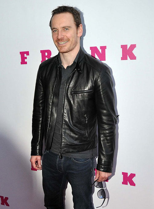 Stylish real leather jacket worn by Michael Fassbender