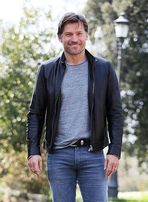 NIKOLAJ COSTER WALDAU LEDERJACKE | HERREN CELEBRITY JACKE