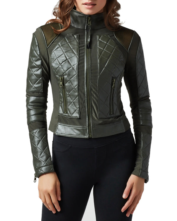 Black biker jacket for women in USA