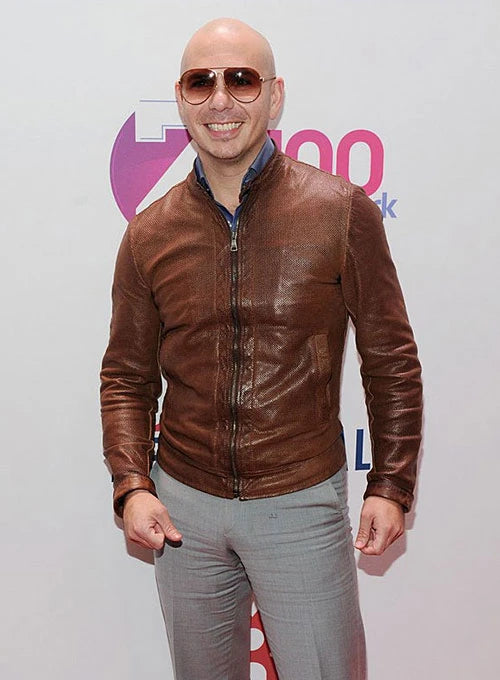 PITBULL LEDERJACKE | HERREN CELEBRITY LEDERJACKE | ECHTE LEDERJACKE