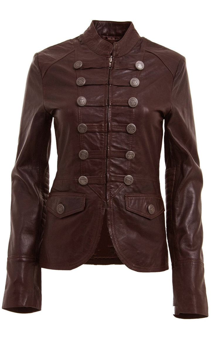 Stylish Brown Leather jacket for women